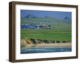 Aerial View over the Dingle Peninsula, County Kerry, Munster, Republic of Ireland, Europe-Maxwell Duncan-Framed Photographic Print