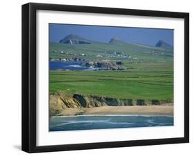 Aerial View over the Dingle Peninsula, County Kerry, Munster, Republic of Ireland, Europe-Maxwell Duncan-Framed Photographic Print