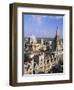 Aerial View Over the Dome of the Radcliffe Camera and a Spire of an Oxford College, England, UK-Nigel Francis-Framed Photographic Print