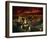 Aerial View over Tower Bridge, London, England, United Kingdom, Europe-Dominic Harcourt-webster-Framed Photographic Print