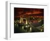 Aerial View over Tower Bridge, London, England, United Kingdom, Europe-Dominic Harcourt-webster-Framed Photographic Print