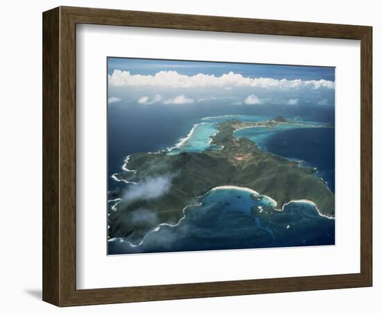 Aerial View over Tropical Island, Tobago, West Indies, Caribbean, Central America-Woolfitt Adam-Framed Photographic Print