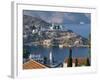 Aerial View over Yalos, Symi, Dodecanese Islands, Greek Islands, Greece, Europe-Stanley Storm-Framed Photographic Print
