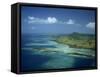 Aerial View over Yasawa Island, Fiji, Pacific Islands, Pacific-Strachan James-Framed Stretched Canvas