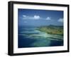 Aerial View over Yasawa Island, Fiji, Pacific Islands, Pacific-Strachan James-Framed Photographic Print