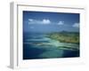 Aerial View over Yasawa Island, Fiji, Pacific Islands, Pacific-Strachan James-Framed Photographic Print