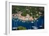 Aerial View, Portofino, Liguria, Italy, Europe-Peter Groenendijk-Framed Photographic Print