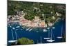 Aerial View, Portofino, Liguria, Italy, Europe-Peter Groenendijk-Mounted Photographic Print