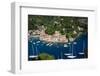 Aerial View, Portofino, Liguria, Italy, Europe-Peter Groenendijk-Framed Photographic Print