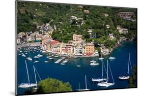Aerial View, Portofino, Liguria, Italy, Europe-Peter Groenendijk-Mounted Photographic Print
