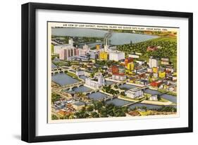 Aerial View, Quaker Oats Plant, Cedar Rapids, Iowa-null-Framed Art Print