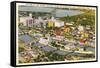 Aerial View, Quaker Oats Plant, Cedar Rapids, Iowa-null-Framed Stretched Canvas
