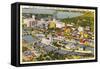 Aerial View, Quaker Oats Plant, Cedar Rapids, Iowa-null-Framed Stretched Canvas