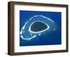 Aerial View, Reef Formation and Island, Fiji, South Pacific Islands-Lousie Murray-Framed Photographic Print