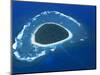 Aerial View, Reef Formation and Island, Fiji, South Pacific Islands-Lousie Murray-Mounted Photographic Print