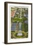 Aerial View, Reflecting Pool, Mall, Washington, D.C.-null-Framed Art Print