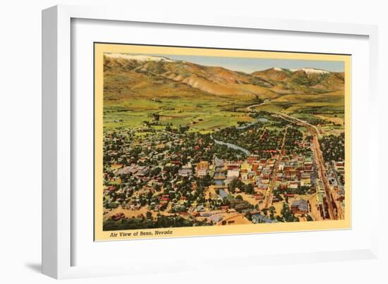 Aerial View, Reno, Nevada-null-Framed Art Print