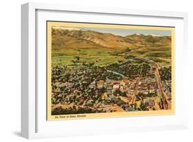 Aerial View, Reno, Nevada-null-Framed Art Print