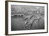 Aerial View Showing Damage from Hurricane-null-Framed Photographic Print