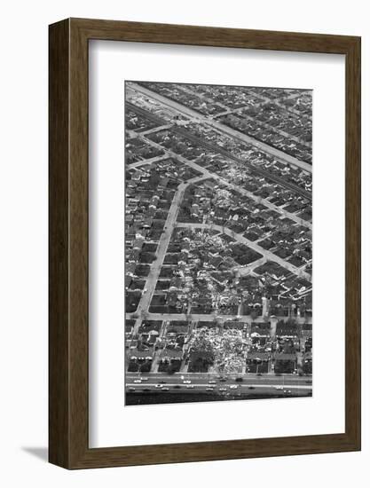 Aerial View Shows Tornado's Path-null-Framed Photographic Print