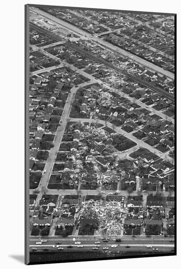 Aerial View Shows Tornado's Path-null-Mounted Photographic Print