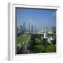 Aerial View, Singapore, Asia-David Lomax-Framed Photographic Print