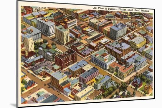 Aerial View, South Bend, Indiana-null-Mounted Art Print