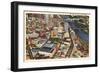 Aerial View, St. Paul, Minnesota-null-Framed Art Print