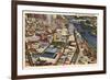 Aerial View, St. Paul, Minnesota-null-Framed Premium Giclee Print