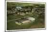 Aerial View, Stadium, Notre Dame, Indiana-null-Mounted Art Print