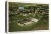 Aerial View, Stadium, Notre Dame, Indiana-null-Stretched Canvas