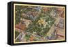 Aerial View, State Capitol, Raleigh, North Carolina-null-Framed Stretched Canvas