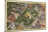 Aerial View, State Capitol, Raleigh, North Carolina-null-Mounted Art Print