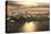 Aerial View Sunset over Antigua in the Caribbean-Achim Baque-Stretched Canvas