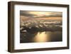 Aerial View Sunset over Antigua in the Caribbean-Achim Baque-Framed Photographic Print