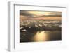 Aerial View Sunset over Antigua in the Caribbean-Achim Baque-Framed Photographic Print