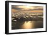 Aerial View Sunset over Antigua in the Caribbean-Achim Baque-Framed Photographic Print