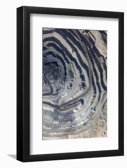 Aerial View to the Iron Ore Open Mine-M Khebra-Framed Photographic Print