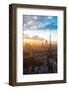 Aerial View Tokyo Tower Cityscape Sunset at Dusk Japan-vichie81-Framed Photographic Print