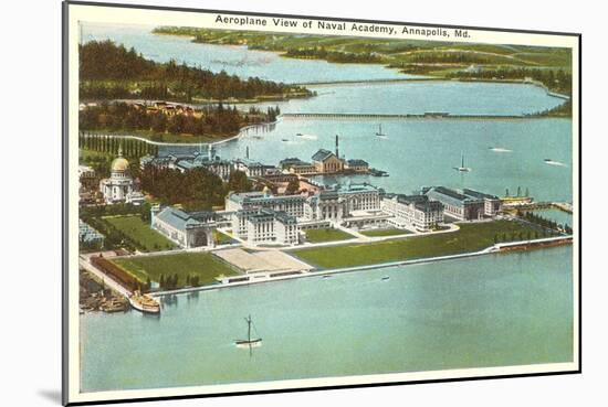 Aerial View, U.S.NA, Annapolis, Maryland-null-Mounted Art Print