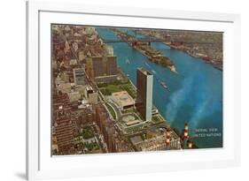 Aerial View, United Nations Building, New York City-null-Framed Art Print