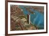 Aerial View, United Nations Building, New York City-null-Framed Art Print