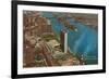 Aerial View, United Nations Building, New York City-null-Framed Art Print