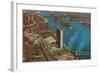 Aerial View, United Nations Building, New York City-null-Framed Art Print