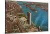 Aerial View, United Nations Building, New York City-null-Stretched Canvas