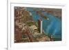 Aerial View, United Nations Building, New York City-null-Framed Premium Giclee Print