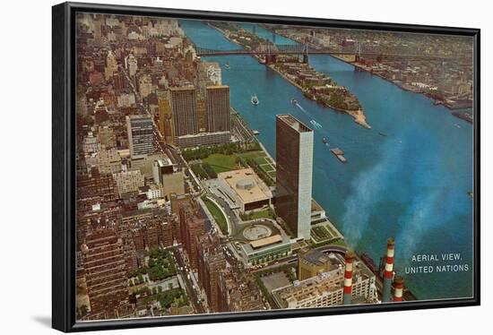 Aerial View, United Nations Building, New York City-null-Framed Art Print