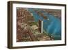 Aerial View, United Nations Building, New York City-null-Framed Art Print