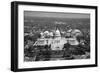 Aerial view, United States Capitol building, Washington, D.C. - Black and White Variant-Carol Highsmith-Framed Art Print