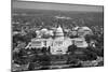 Aerial view, United States Capitol building, Washington, D.C. - Black and White Variant-Carol Highsmith-Mounted Art Print